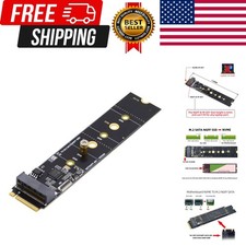 M.2 SSD SATA NGFF B M Key to NVME M-Key Expansion Card Converter Adapter Chip...