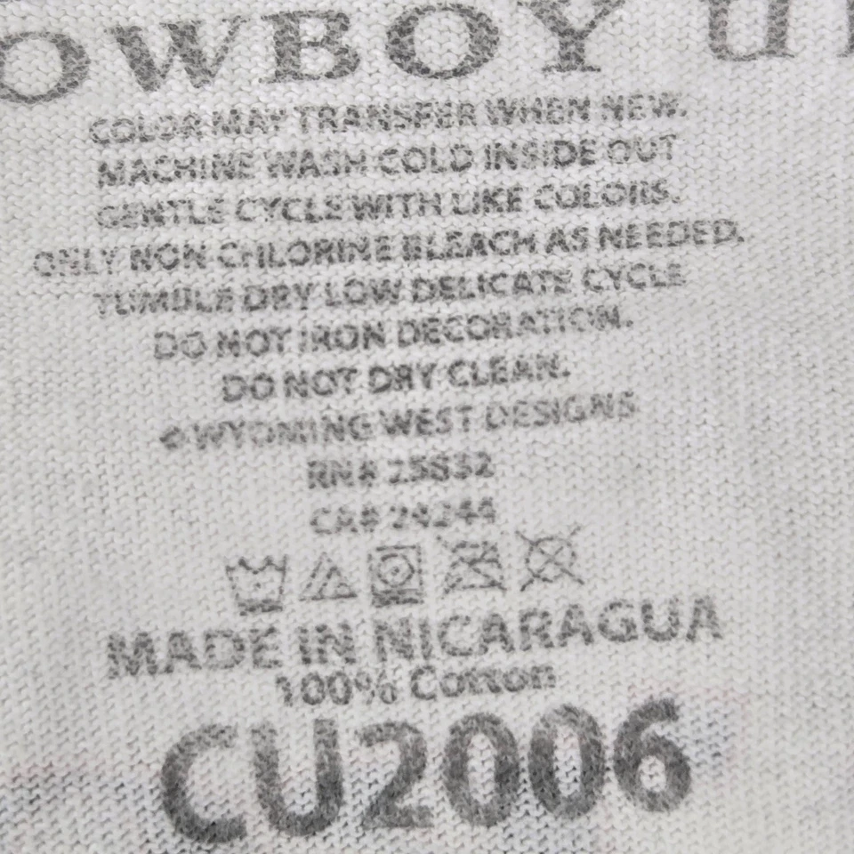 Cowboy Up Men Shirt 2X-LARGE White How 'Bout A Shot Of Shut The Hell Up - Image 4 of 4