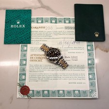 Rolex GMT MASTER 16753 Black Two Tone Jubilee Wristwatch with Papers 3