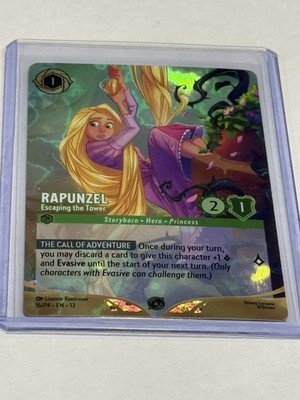 Disney Lorcana  Rapunzel Escaping The Tower Set Champion Top 8 Promo Vine 16/P4