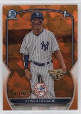 2023 Bowman Chrome Sapphire Prospects Orange 72/75 Keiner Delgado #BCP-191 0xh3