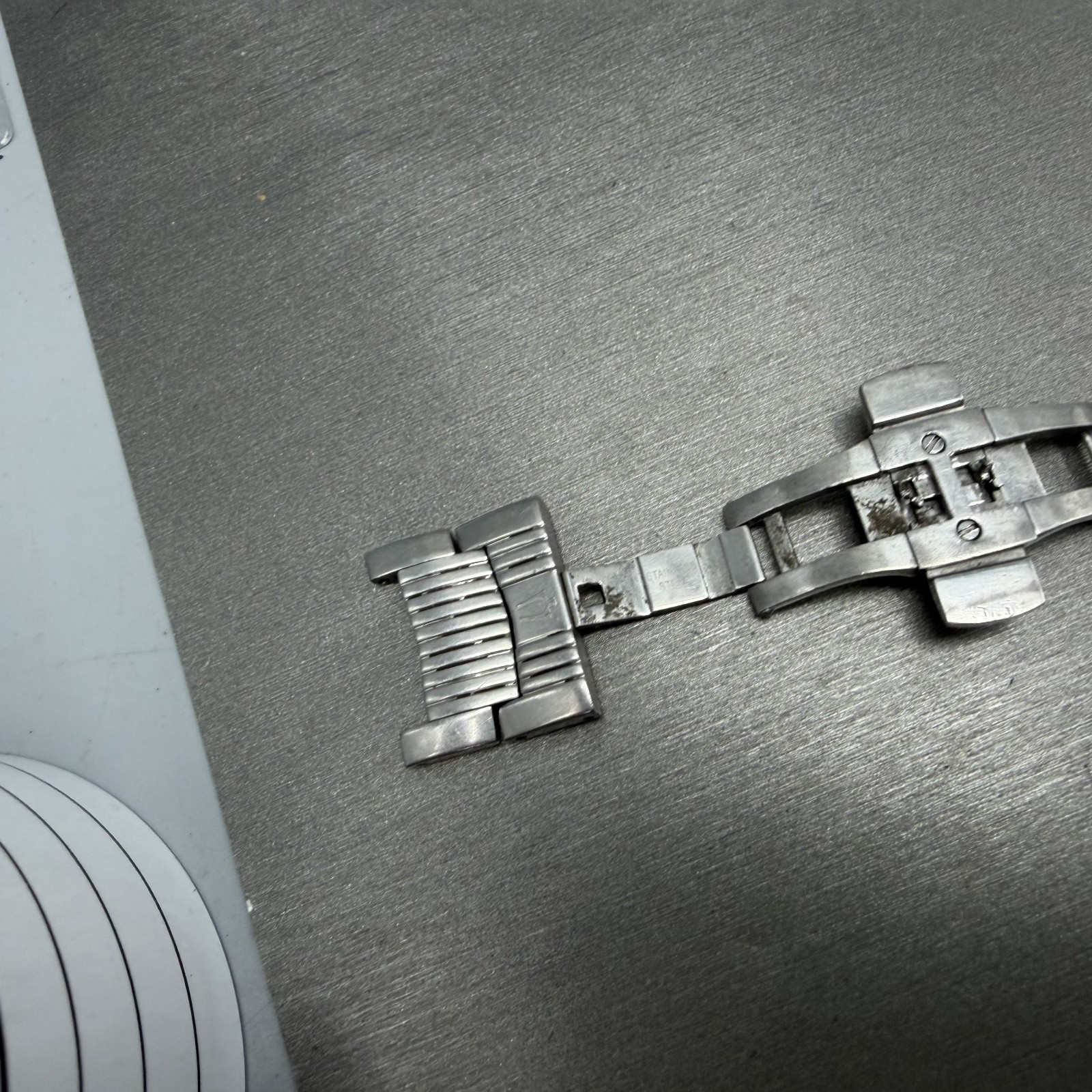 Bulova Accutron Chronograph Watch Men 42mm Black Dial Silver Tone 63B111 New Bat