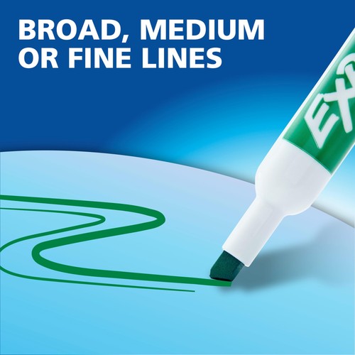 EXPO Low Odor Dry Erase Markers Chisel Tip Assorted Colors 12 Count - Picture 7 of 8