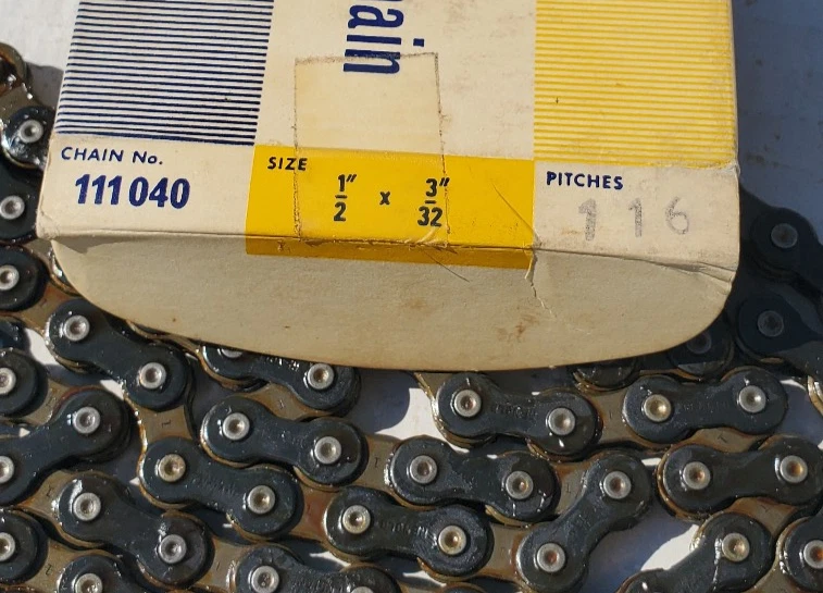 NOS Renold Bicycle Derailleur Chain 5 10 spd Schwinn Raleigh Triumph Vtg 116L - Image 4 of 4