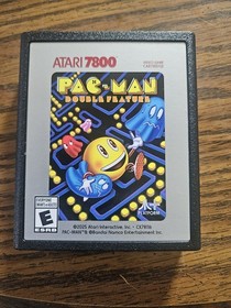 ATARI 7800 PAC-MAN DOUBLE FEATURE VIDEO GAME CARTRIDGE W/ Manual 2025