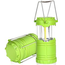 2Pack LED Green Camping Lantern