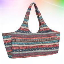  Printed Canvas Yoga Mat Bag Fashion Single Shoulder Bag Drawstring Sports Bag