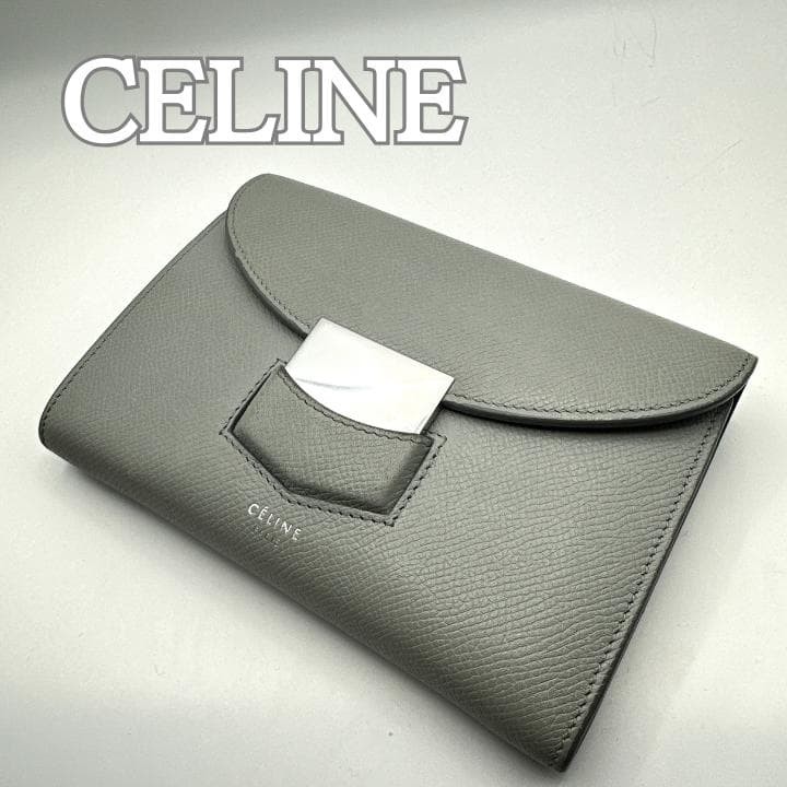 CELINE Trotter Wallet Gray Multi Function From Ja… - image 1