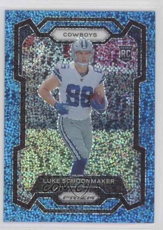 2023 Panini Prizm Rookies Blue Sparkle 44/96 Luke Schoonmaker #325 Rookie RC 0o5