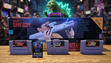 Nintendo Super Scope in box  w/ Yoshi's Safari, Battle Clash, Bazooka Blitzkrieg