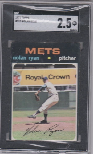 Nolan Ryan 1971 Topps SGC 2.5 Baseball Card Vintage New York Mets MLB HOF #513