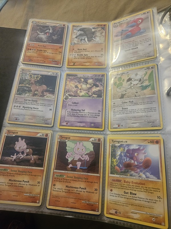Gen 2 Pokemon TCG 9-Card Binder Pages Lot Donphan Porygon2