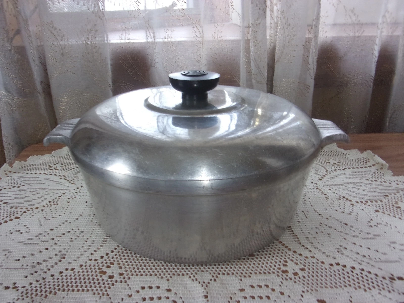 Wagner Ware Sidney O Magnalite 4056 3.5 qt round casserole Dutch Oven & lid GUC