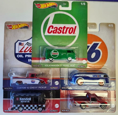 Hot Wheels Premium Vintage Oil Complete Set of 5