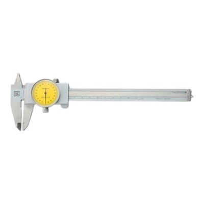 Niigata Seiki Dial Caliper 200mm Hardened Steel, Outside/Inside/Depth Measureme