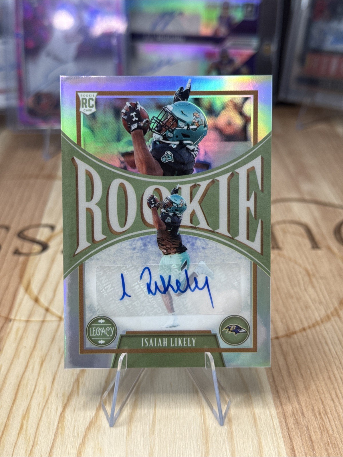 Isaiah Likely Panini Legacy #177 Autograph Premium Silver
