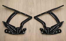 1968 Chevelle El Camino Hood Hinges Pair Black Without Springs