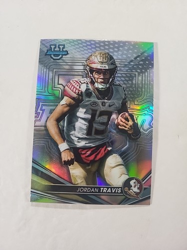 2022 Bowman's Best University Refractor #3 Jordan Travis RC FSU - Picture 1 of 2