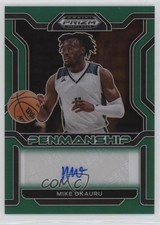 2022-23 Panini Prizm Draft Picks College Penmanship Green Mike Okauru Auto 0u2j