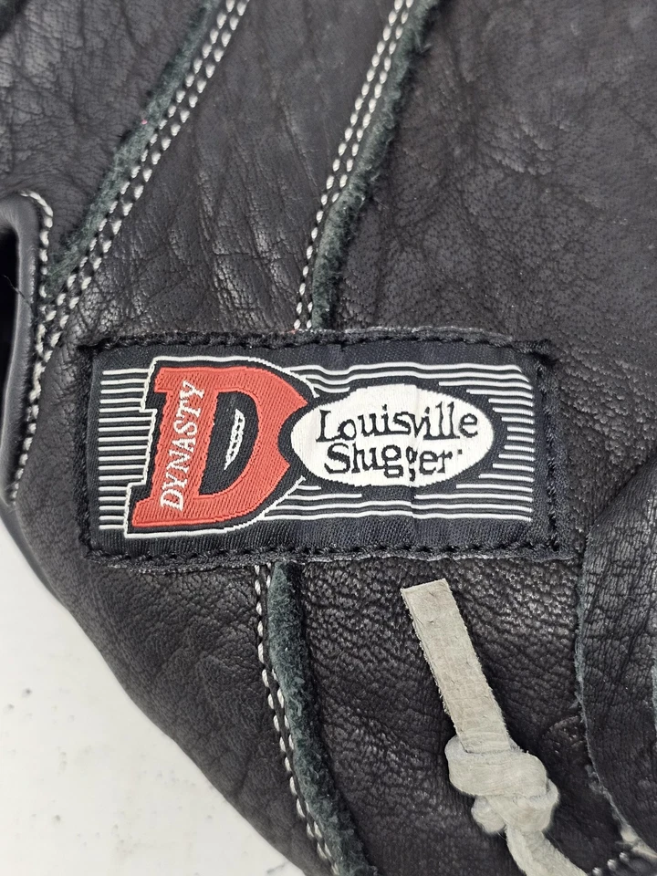 Guante de cuero búfalo negro mano izquierda Louisville Slugger Dynasty primera base Foto 3 de 4