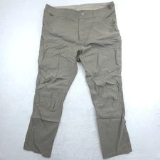 Kuhl Renegade Rock Pants Men's 38x32 Nylon Stretch Gorpcore Hiking Khaki Brown