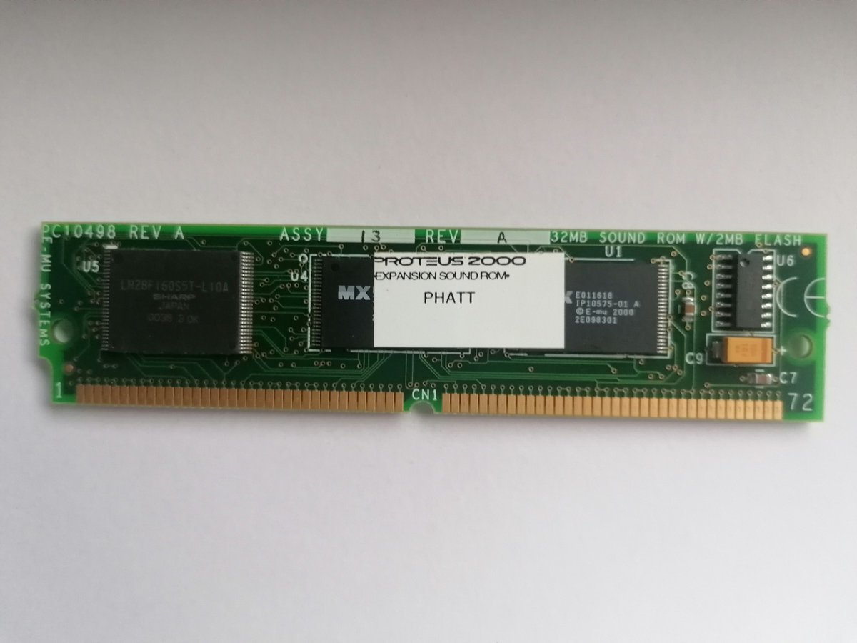 E-MU Mo'Phatt Sound ROM, Proteus 2000 | eBay