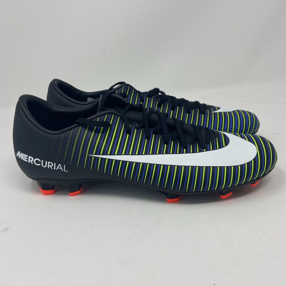 Nike Mercurial Soccer Cleats Black White 831964-013 Mens