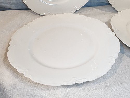 HAVILAND Limoges Schlieger 1 Ranson White Luncheon Plates, Set of 6 NICE! - Picture 3 of 22