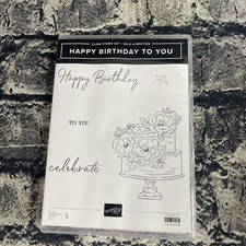 Stampin' Up HAPPY BIRTHDAY TO YOU 5 Pc Cling Stamp Set 152308