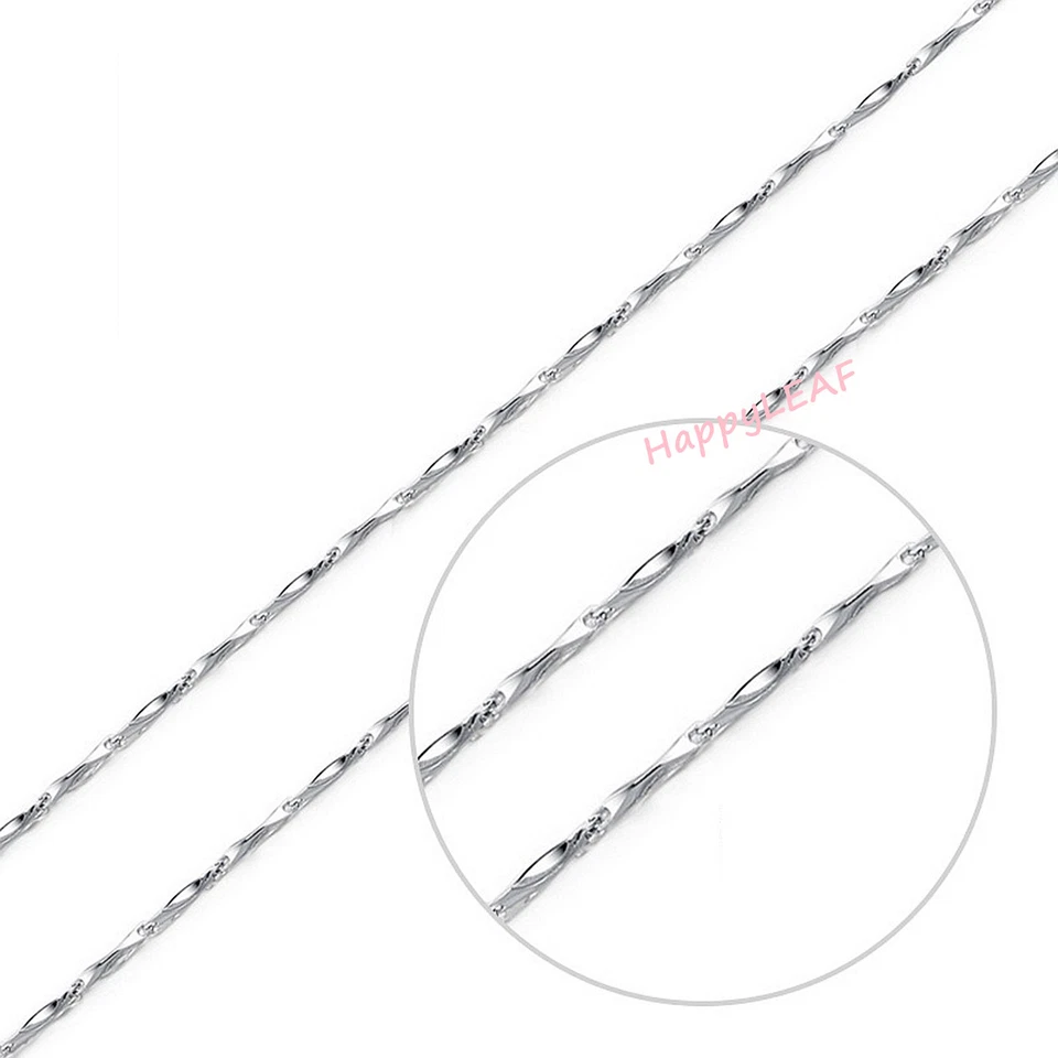 Collar Premium Sólido Cadena Lingote Plata de Ley 925 Acabado Rodio 18" Foto 2 de 4