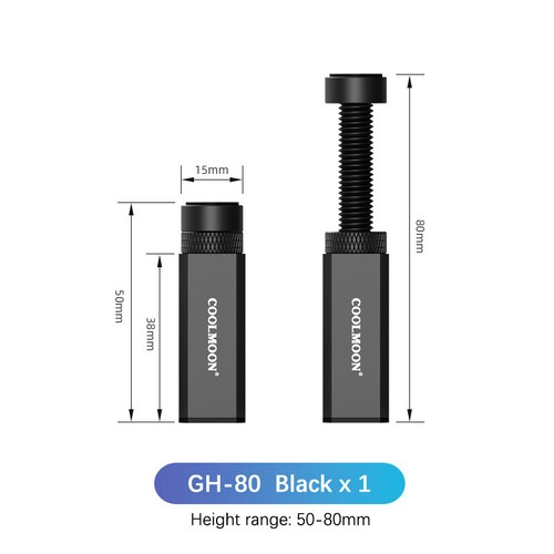 50-120mm Graphics Card Holder Video Card Holder Vertical Bracket Aluminum Alloy - Afbeelding 15 van 18
