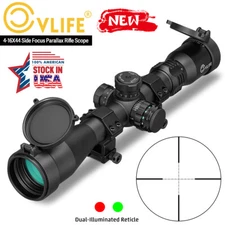 4-16X44 Side Focus Parallax Rifle Scope Illuminated Mil-Dot Reticle Long Range