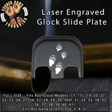 Bear Tracks -Glock Rear Slide Plate Back Plate for Full Sized Glocks Gen 1-5