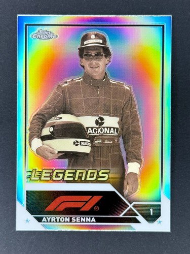 2023 Topps Chrome Formula 1 F1 Legends #198 Ayrton Senna Refractor