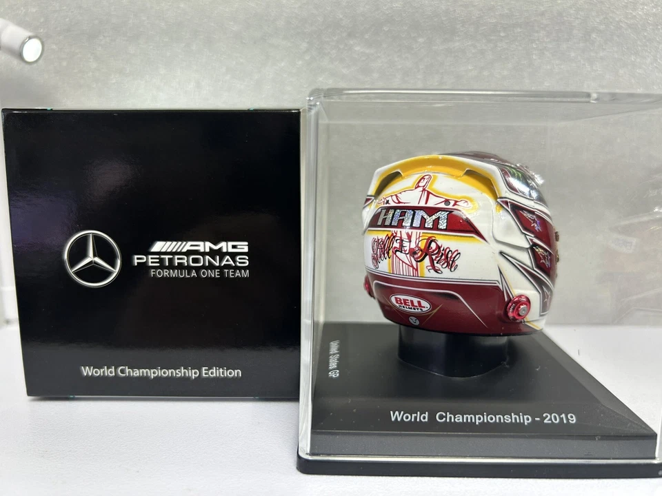 Lewis Hamilton Mercedes F1 2019 USA GP Exclusivo WC Helmet 1/5 - Imagen 3 de 4