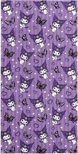 Towel - Hello Kitty and Friends - Kuromi Purple Microfiber Beach/Bath 30x60