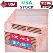 Premium Disposable Bed Pads for Adult Incontinence 100 PADS 30 X 36 Heavy D...