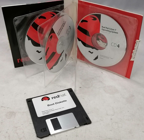 Vintage Redhat Linux 7 Operating System Installation Media - Picture 2 of 8