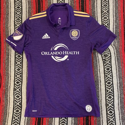 Adidas MLS Orlando City Polo Jersey Shirt Medium Purple Rare Clean