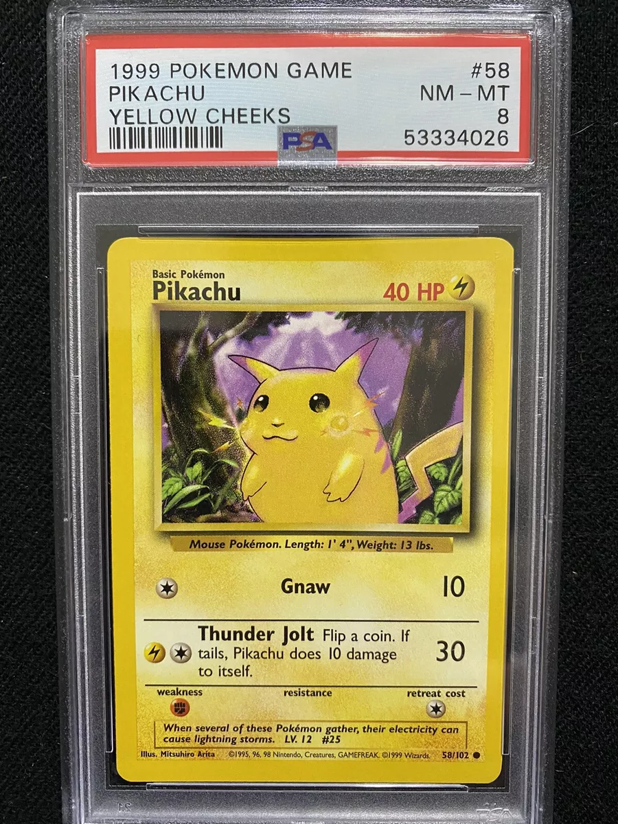 Vintage Pikachu - Base Set - 58/102 - Pokemon Card - EXC / Near