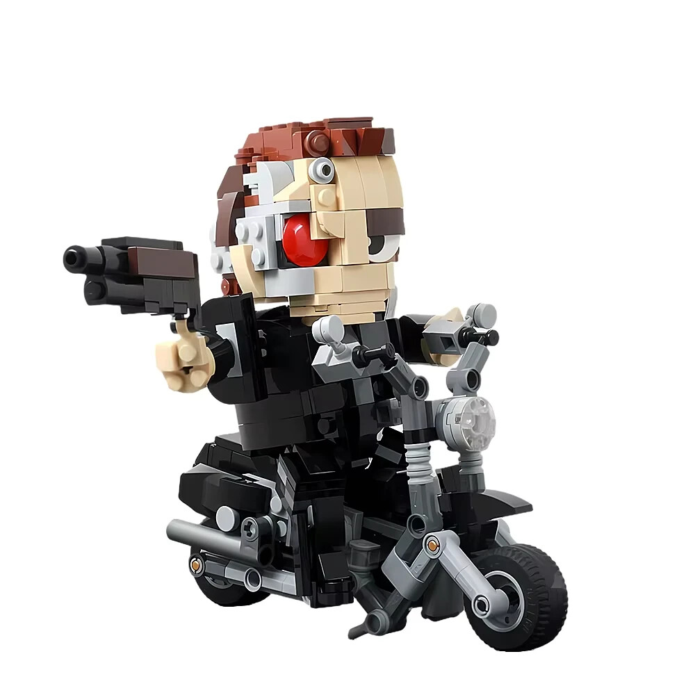 Jeu de construction Terminator T800 avec moto block de 412 pièces