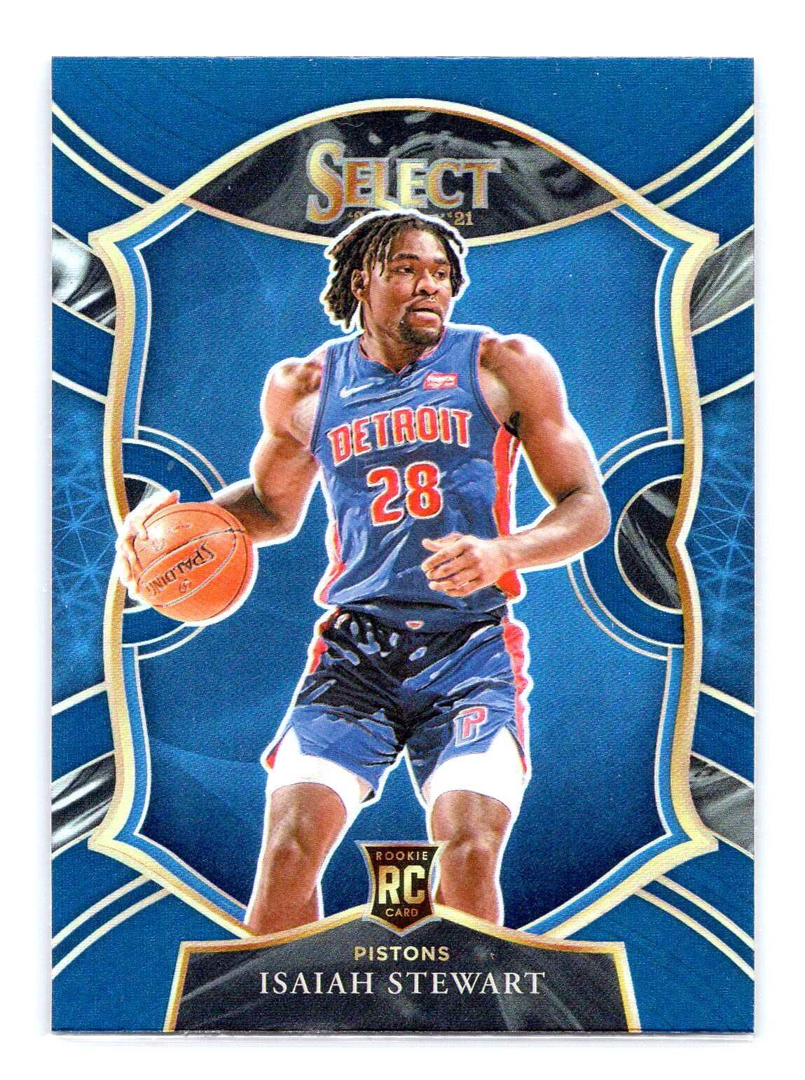 Isaiah Stewart 2020-21 Panini Select #76 Blue Prizm RC Rookie