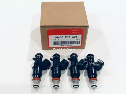 4 NEW OEM FUEL INJECTORS 16450-PPA-A01 CIVIC 2.0L CR-V 2.4L - Picture 2 of 6