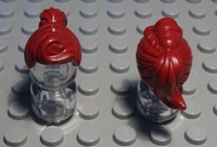 Lego Figur ZubehöR Haar Dunkelrot FüR Frau