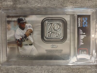 2021 Topps Commemorative 70th Anniversary Patch Frank Thomas Dcs 9