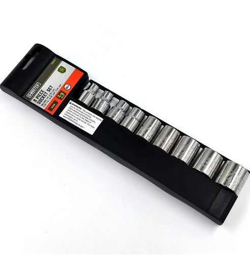 9-Piece 3/8” Drive Standard Socket Set SAE 12 PT, ¼” – ¾” Master Mechanic - Picture 1 of 10