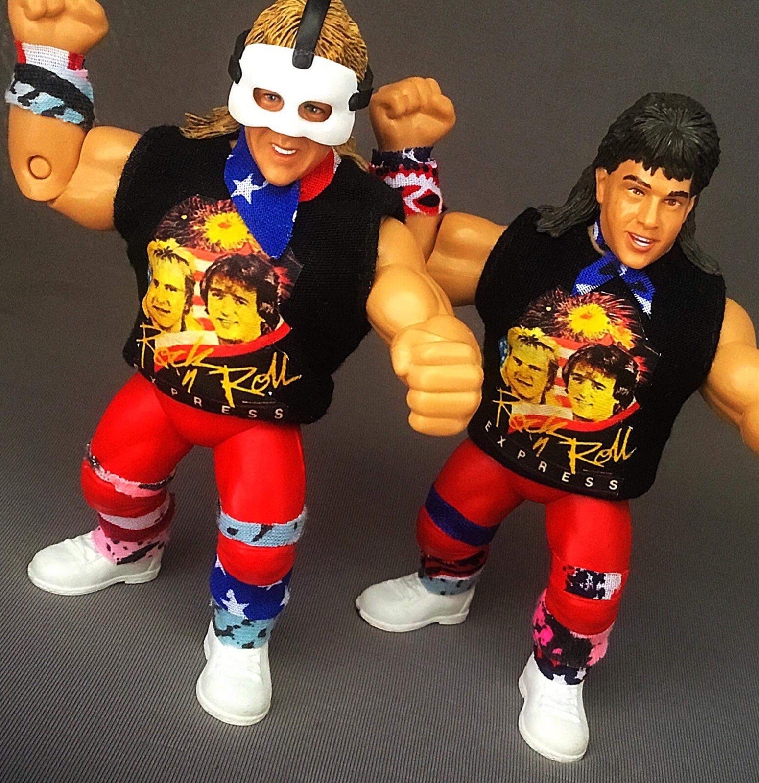 Custom Rock n Roll Express Action Figures NWA WWE AEW WCW Wrestling Ricky Morton