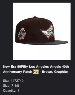 Los Ángeles Angels Graphite Brown HatClub Holidays Drop New Era