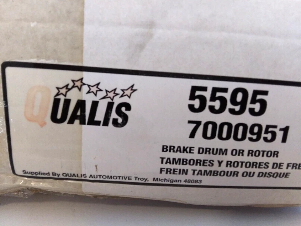 Delantero de acero Qualis Rotor 5595 para 95 99 Chevrolet C1500 96 99 Tahoe y más Foto 2 de 4