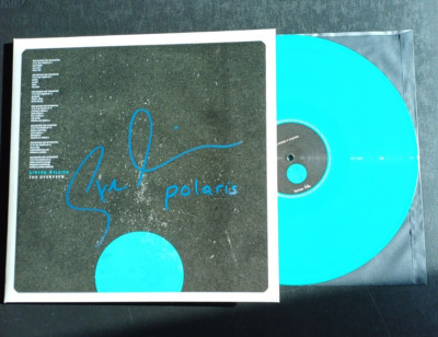 STEVEN WILSON SIGNED THE OVERVIEW MINT LP AUTOGRAPH ..ELECTRIC BLUE SIGNATURE